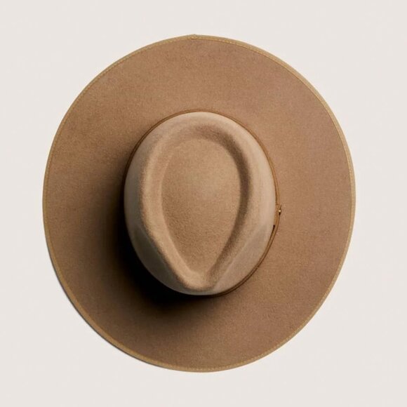 Will + Bear Andy Oak Wide Brim Felt Fedora (Brown, Size Large) — Like New - Picture 6 of 16